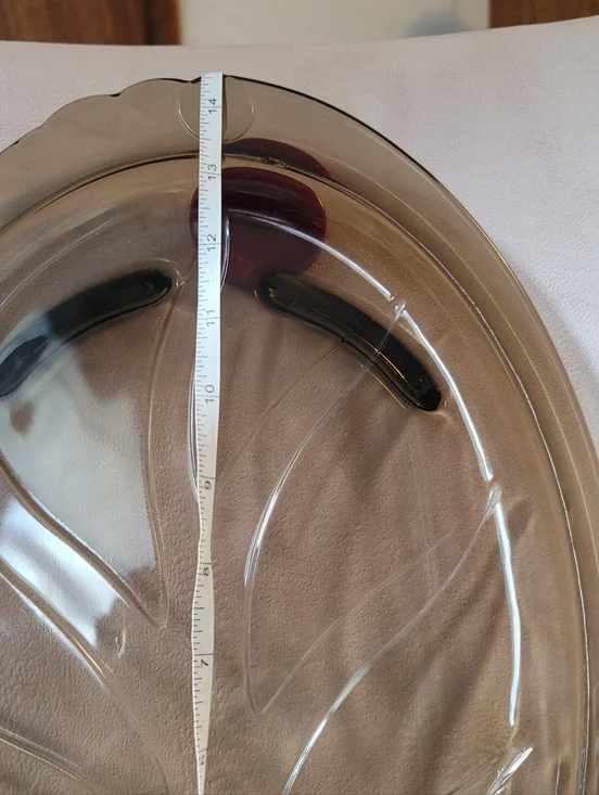 PYREX "Tree Of Life" Fireside Brown Oval Serving Platter. - Picture 8 of 11